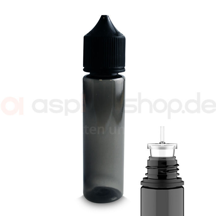 Liquidflasche 60ml PET rund Chubby Gorilla Schwarz