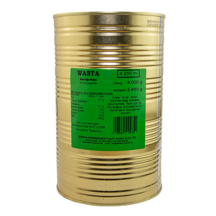 Senfgurken in Dose 5L von WASTA