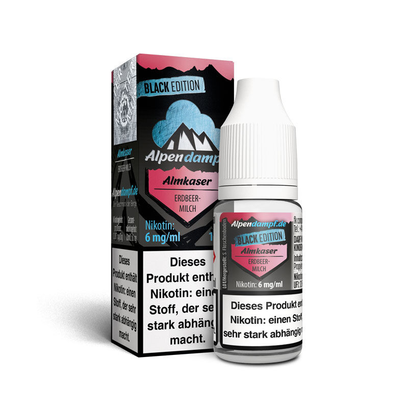 Liquid Black Edition Almkaser Alpendampf 10ml 06 mg/ml (mittel)