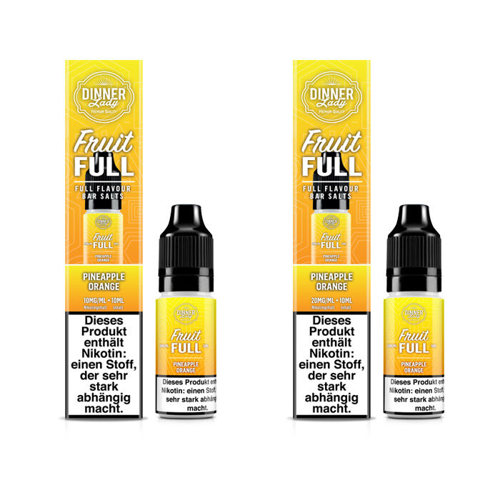 *ABVERKAUF* Liquid Nikotinsalz Fruit Full - Pineapple Orange Dinner Lady 10ml