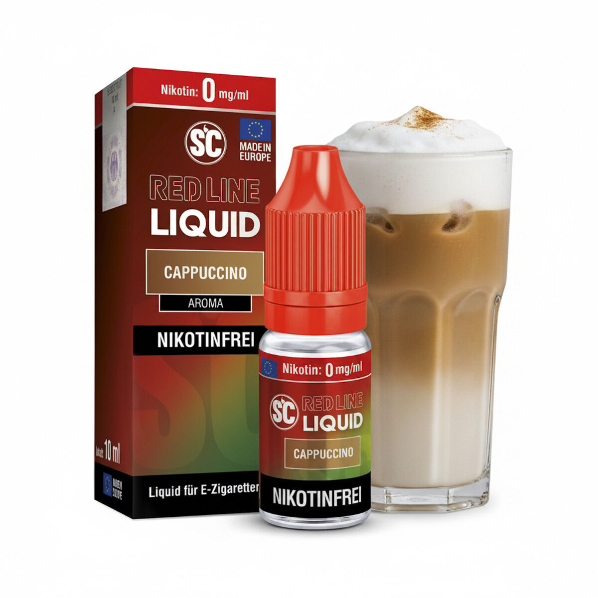 SC Red Line Cappuccino Nikotinsalz-Liquid 10 ml
