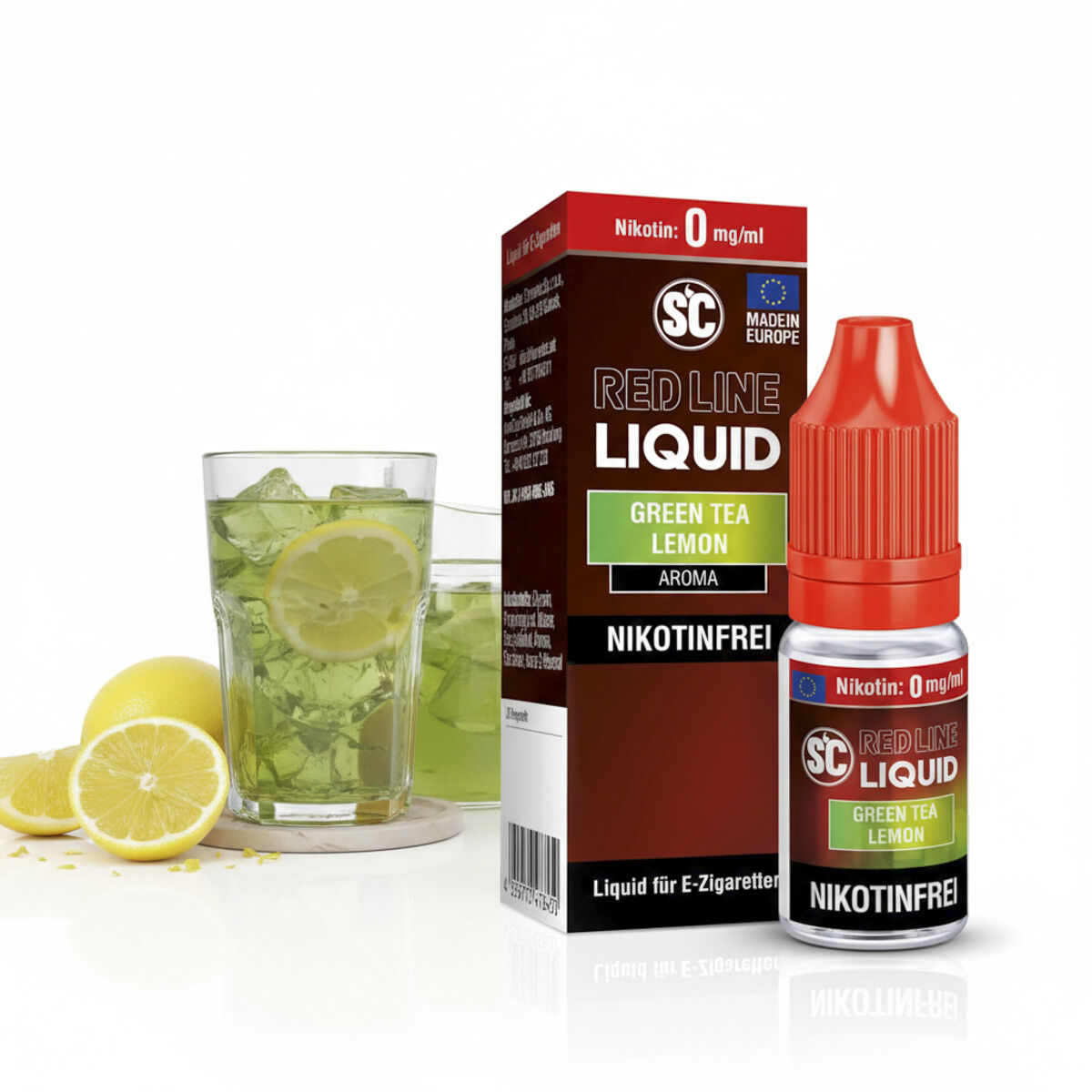 Liquid Nikotinsalz Red Line Green Tea Lemon SC 10ml 00mg/ml (ohne)