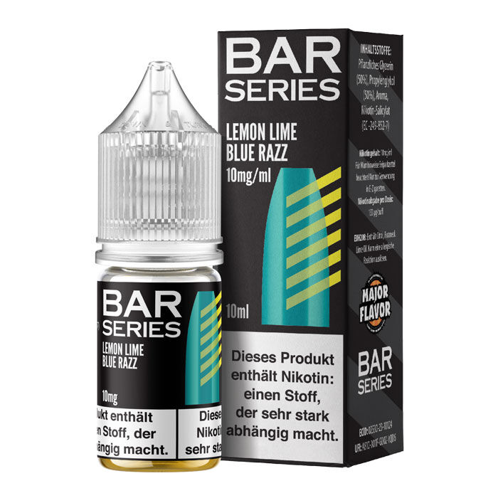 Liquid Nikotinsalz Bar Series - Lemon Lime X Blue Raspberry 10ml 10mg/ml (mittel)