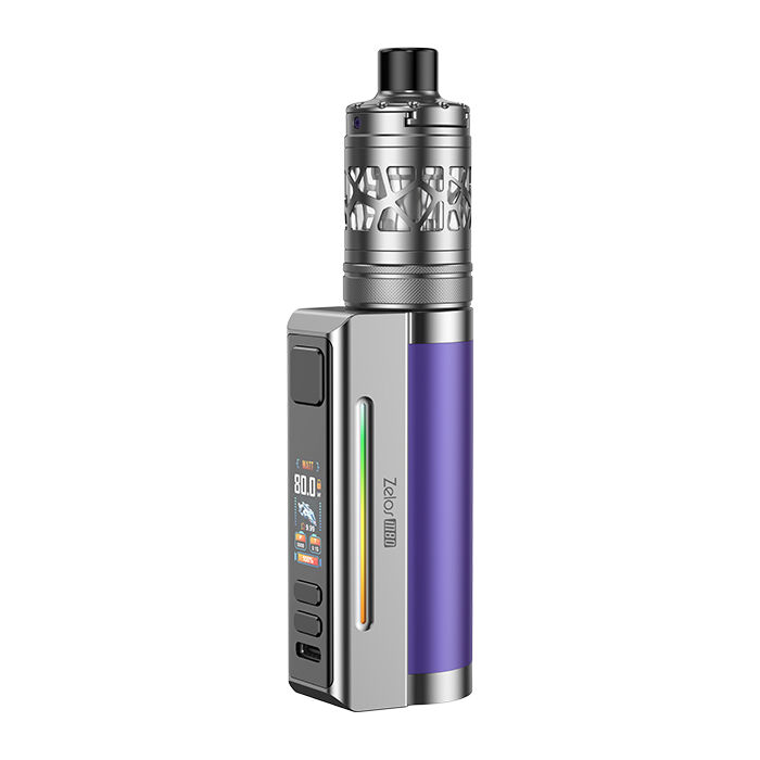 E-Zigaretten Set ASPIRE Zelos M80 4ml 2600mAh lila-silber