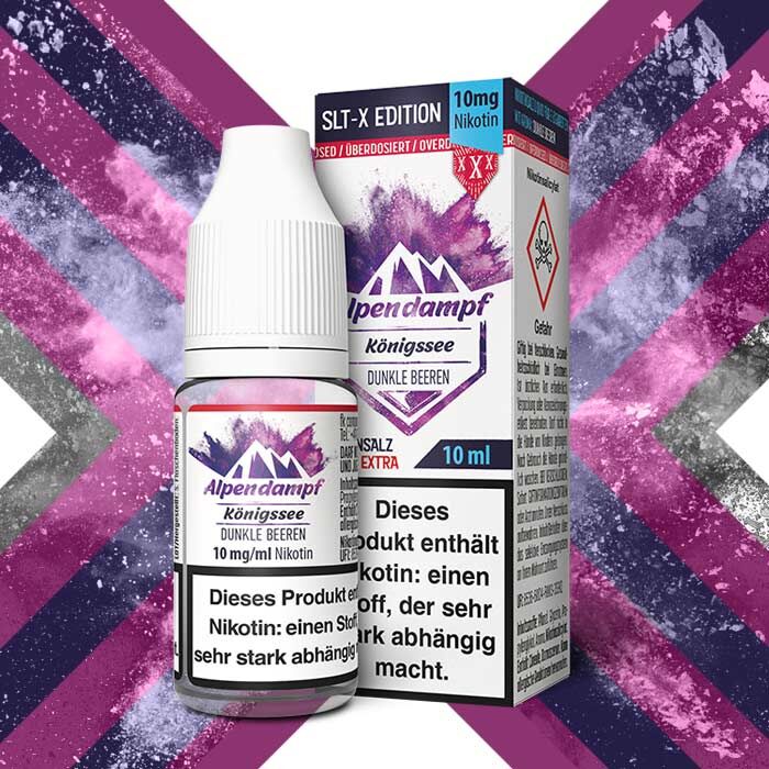 Liquid Nikotinsalz SLT-X Königssee Alpendampf 10ml 10mg/ml (mittel)