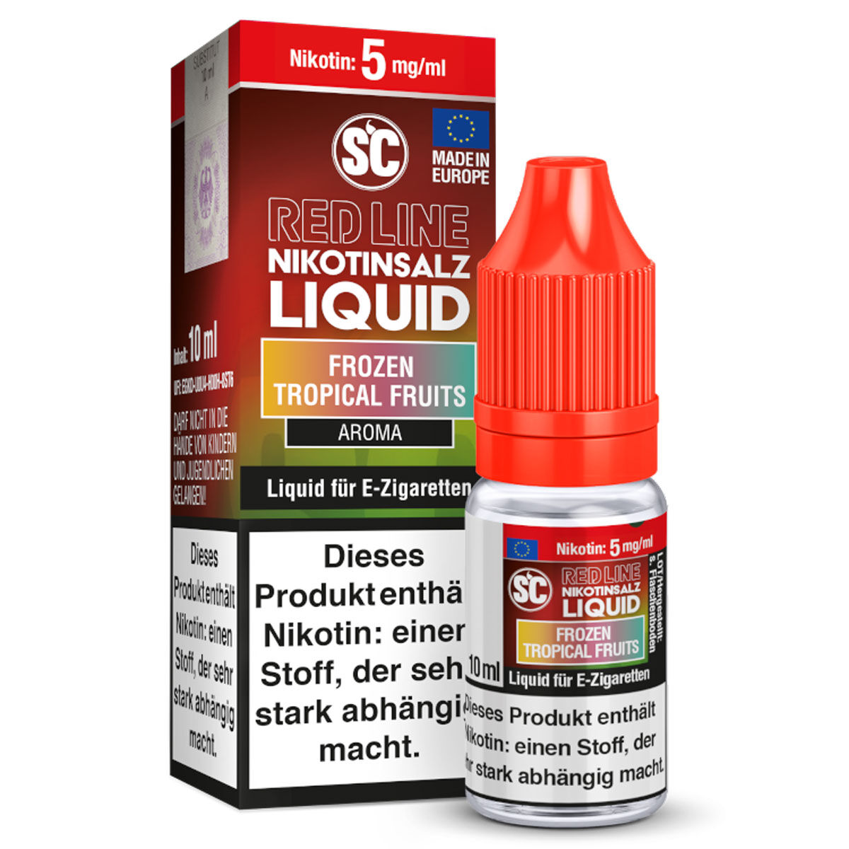 Liquid Nikotinsalz Red Line Frozen Tropical Fruits SC 10ml 05mg/ml (leicht)