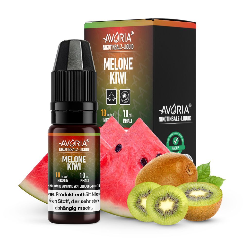 *ABVERKAUF* Liquid Nikotinsalz Melone Kiwi Avoria 10ml