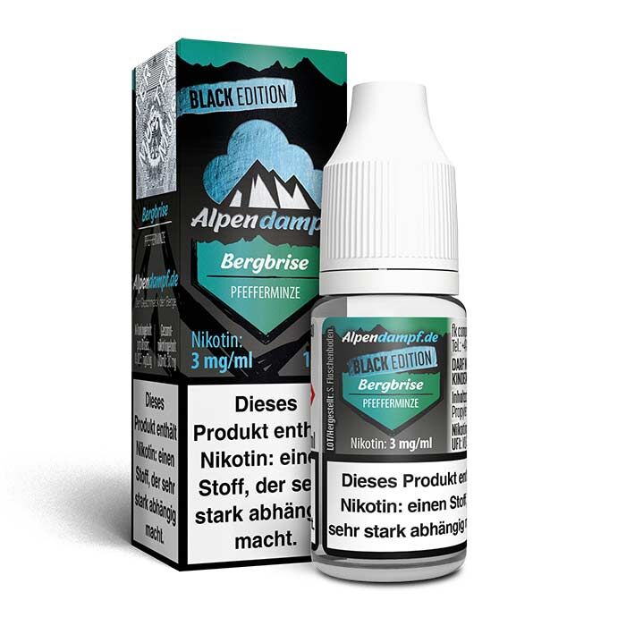 Liquid Black Edition Bergbrise Alpendampf 10ml 03 mg/ml (leicht)