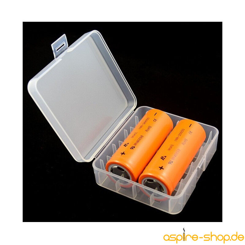 Aufbewahrungsbox D1 für 4x 18650 oder 2x 26650 Akkus