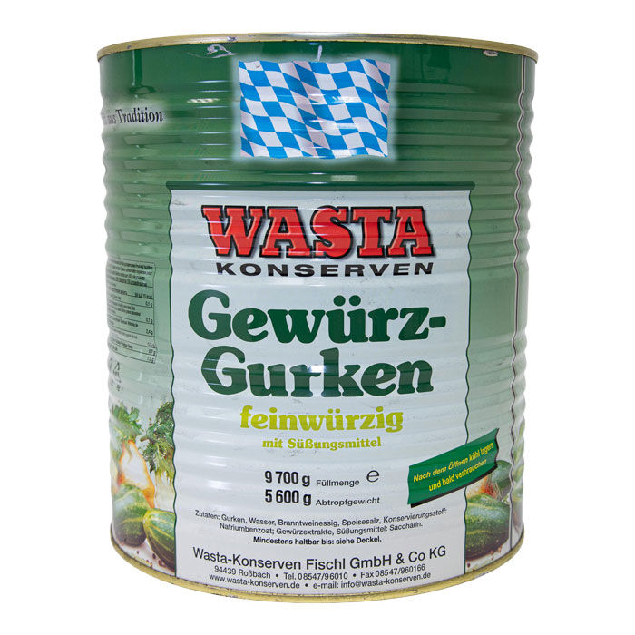 Gurken 40/45 in Dose 10L von WASTA