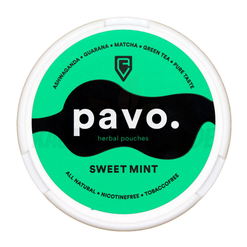 Herbal Pouches pavo. Slim Sweet Mint 12g Herbal Pouches pavo. Slim Sweet Mint 12g