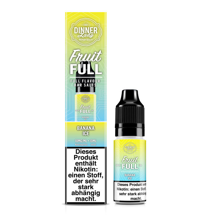 *ABVERKAUF* Liquid Nikotinsalz Fruit Full - Banana Ice Dinner Lady 10ml 10mg/ml (mittel)