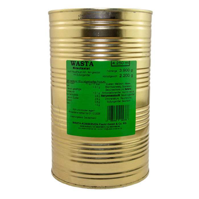 Krautsalat Hausfrauen-Art in Dose 5L von WASTA