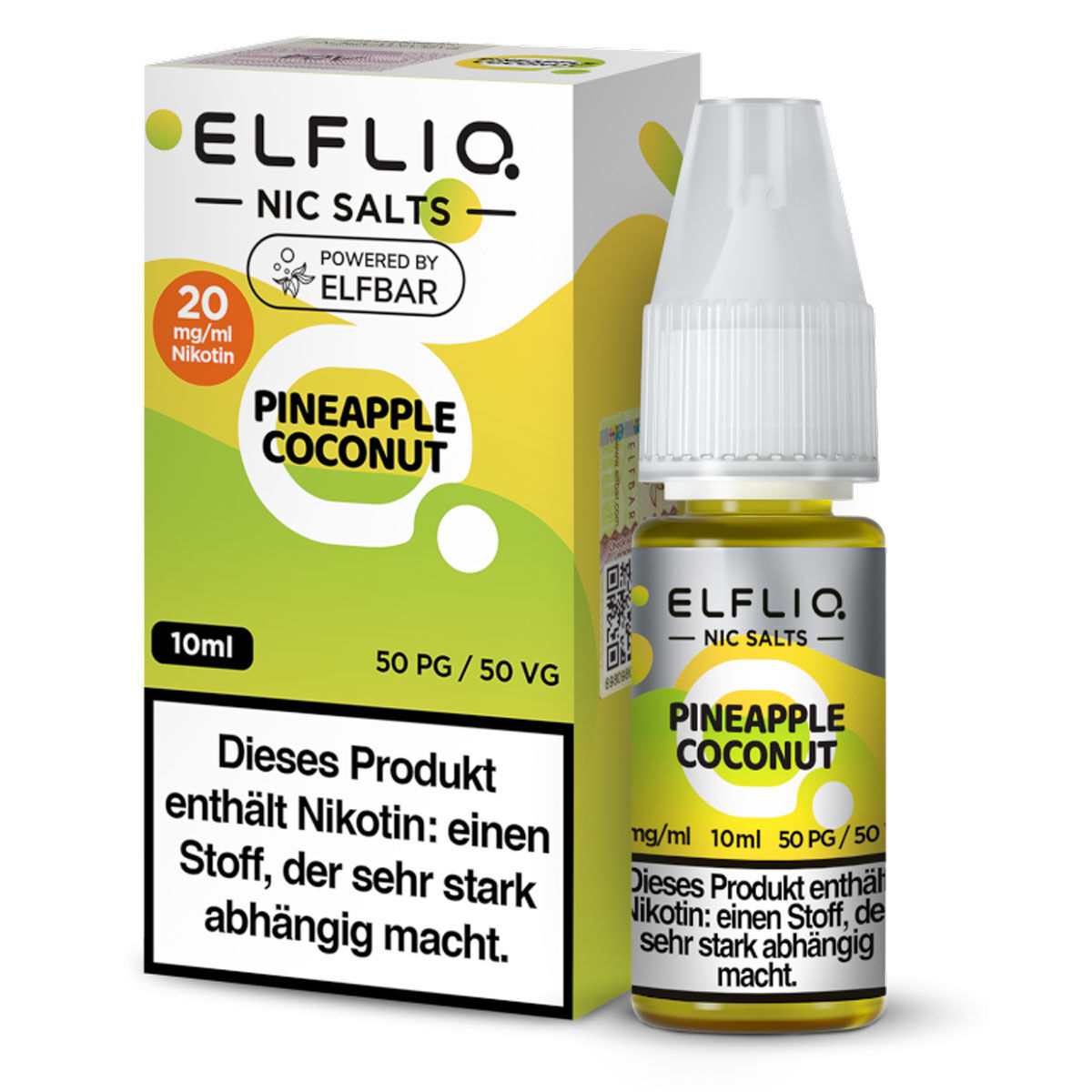 Liquid Nikotinsalz Pineapple Coconut ELFLIQ 10ml 20mg/ml (stark)