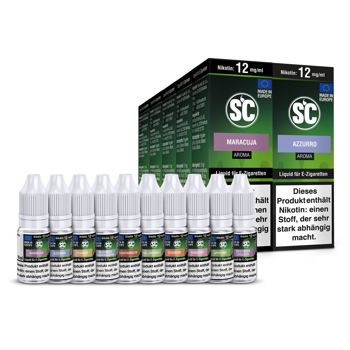 SC Liquid Probierbox Frucht 10 x 10 ml – 12 mg/ml