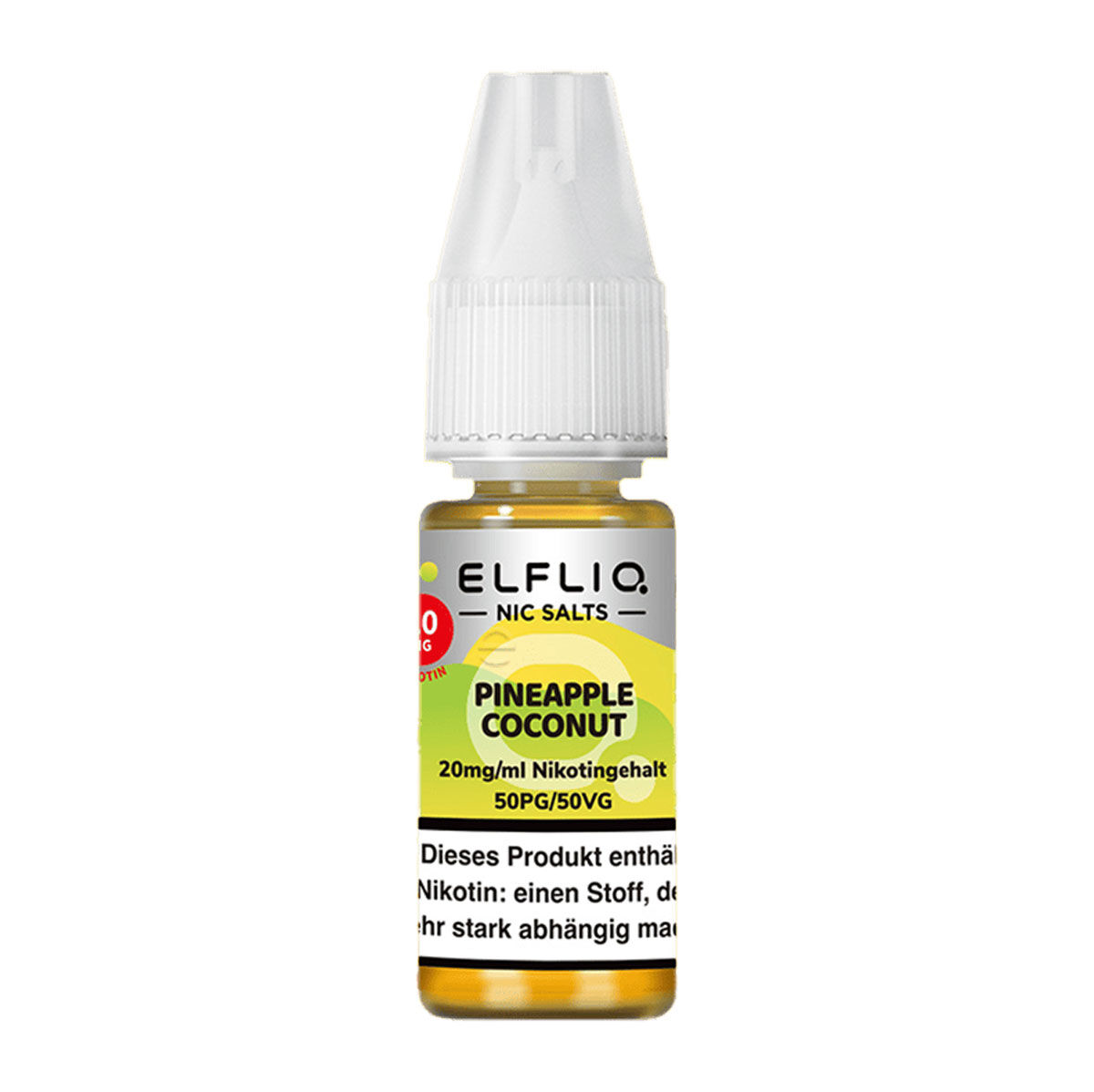Liquid Nikotinsalz Pineapple Coconut ELFLIQ 10ml 20mg/ml (stark)