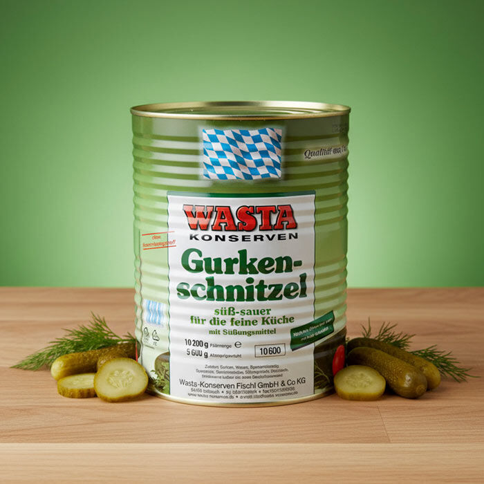 Schnitzelgurken süß-sauer in Dose 10L von WASTA