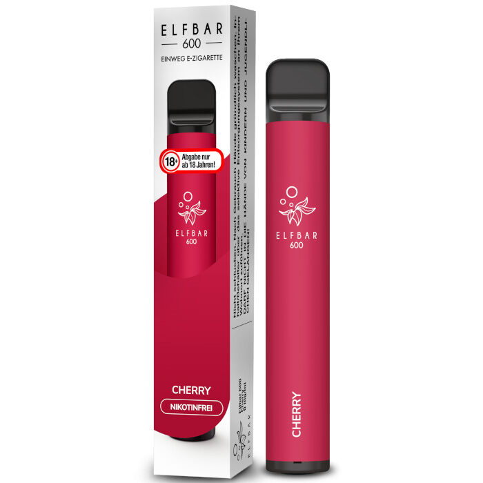 Einweg E-Zigarette ELFBAR 600 Cherry 00mg/ml (ohne)