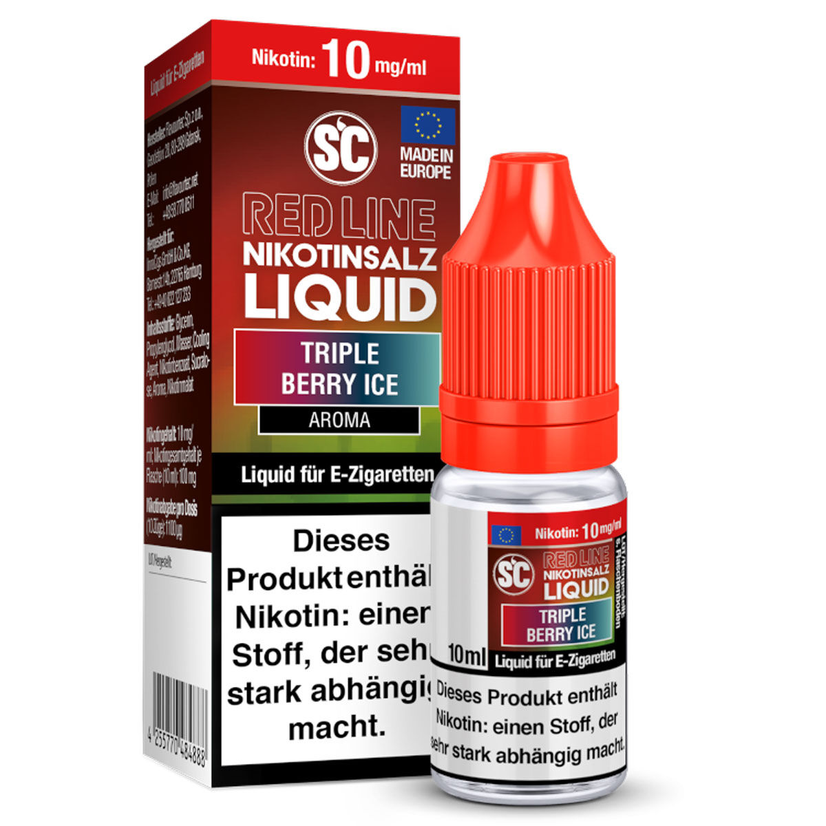 SC Red Line Triple Berry Ice Nikotinsalz Liquid 10 mg/ml 10 ml
