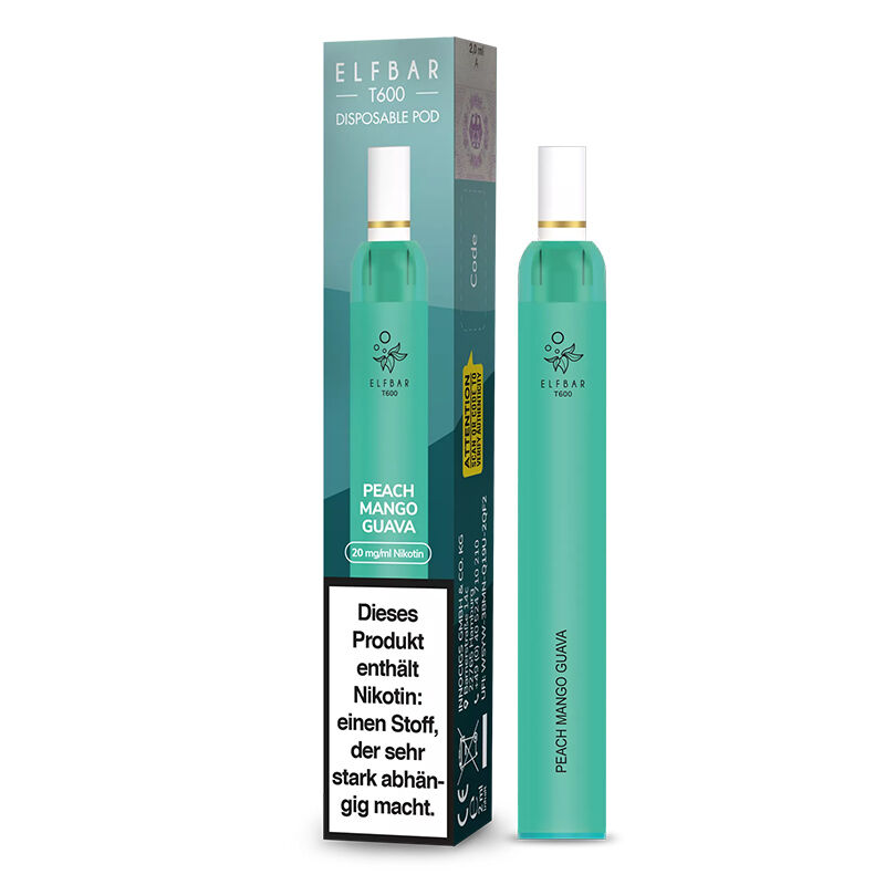 *ABVERKAUF* Einweg E-Zigarette ELFBAR T600 Peach Mango Guava 20mg/ml