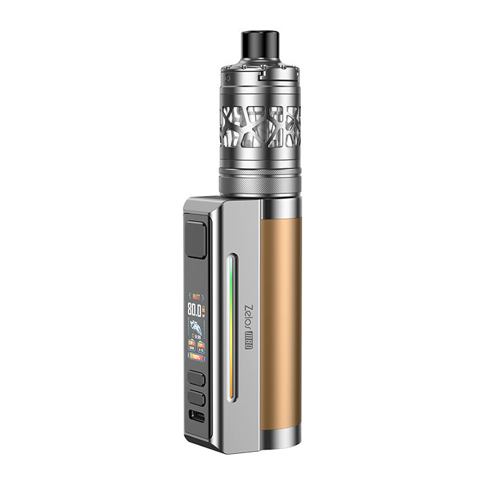 E-Zigaretten Set ASPIRE Zelos M80 4ml 2600mAh gold-silber