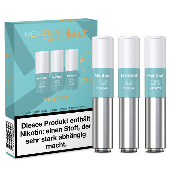Pod mit Liquid für Nexi One Salt (3er Pack) Menthol 20mg/ml