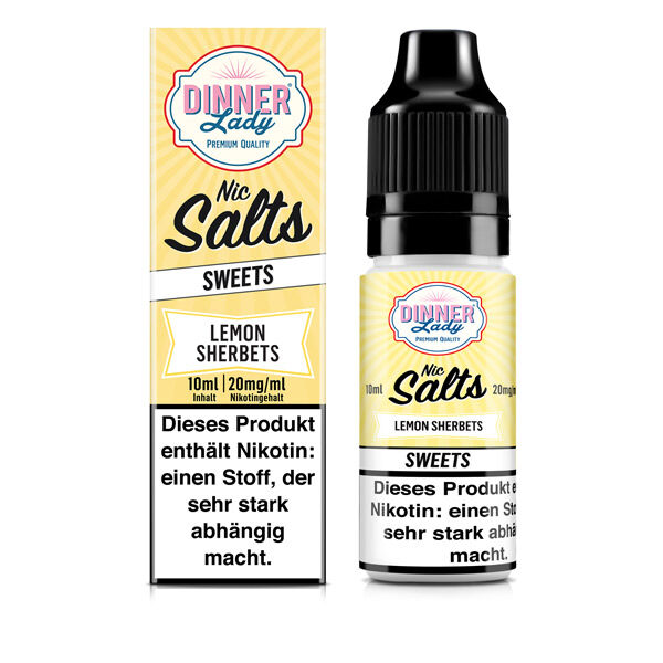 *ABVERKAUF* Liquid Nikotinsalz 50/50 - Lemon Sherbets Dinner Lady 10ml