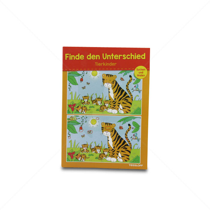 Heft Tessloff Finde den Unterschied Suchen und Malen Tierkinder