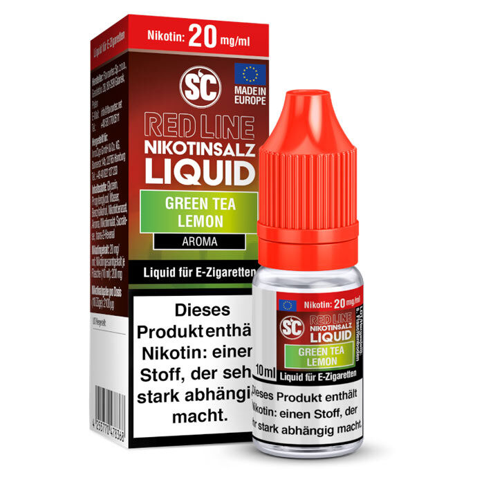Liquid Nikotinsalz Red Line Green Tea Lemon SC 10ml 20mg/ml (stark)