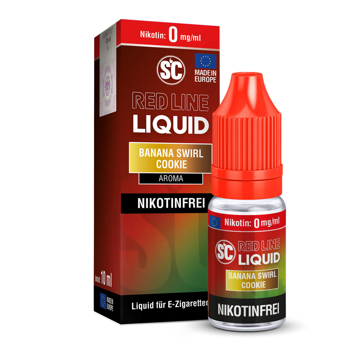 SC Red Line Banana Swirl Cookie Liquid 10 ml 0 mg/ml