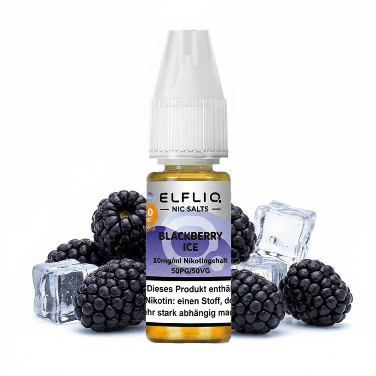 Liquid Nikotinsalz Blackberry Ice ELFLIQ 10ml 10mg/ml (mittel)