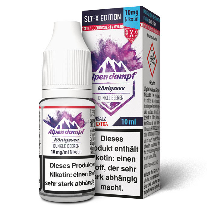 Liquid Nikotinsalz SLT-X Königssee Alpendampf 10ml 10mg/ml (mittel)