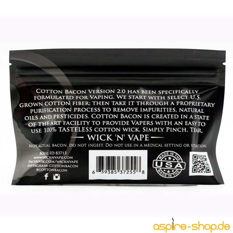 Watte WICK´N VAPE Cotton Bacon V2 (10g)
