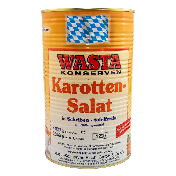 Karottensalat Scheiben in Dose 5L von WASTA