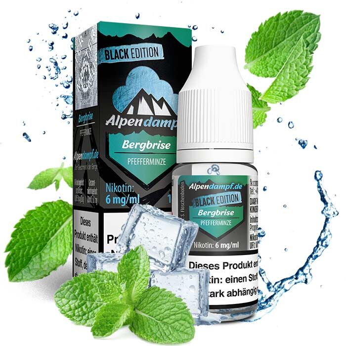 Liquid Black Edition Bergbrise Alpendampf 10ml 06 mg/ml (mittel)