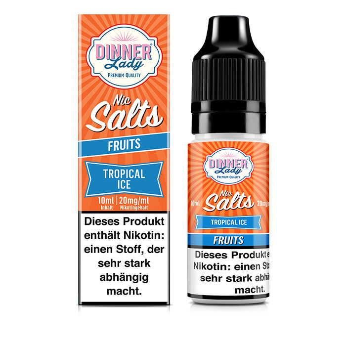 *ABVERKAUF* Liquid Nikotinsalz 50/50 - Tropical Ice Dinner Lady 10ml