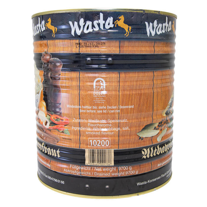 Altbayrisches Sauerkraut in Dose 10L von WASTA