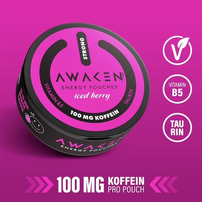 Energy Pouch Awaken Iced Berry 100mg/g 12g