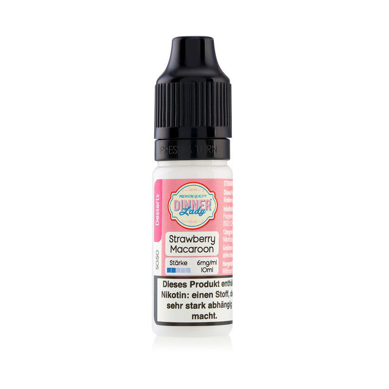 Liquid Dessert 50/50 - Strawberry Macaroon Dinner Lady 10ml