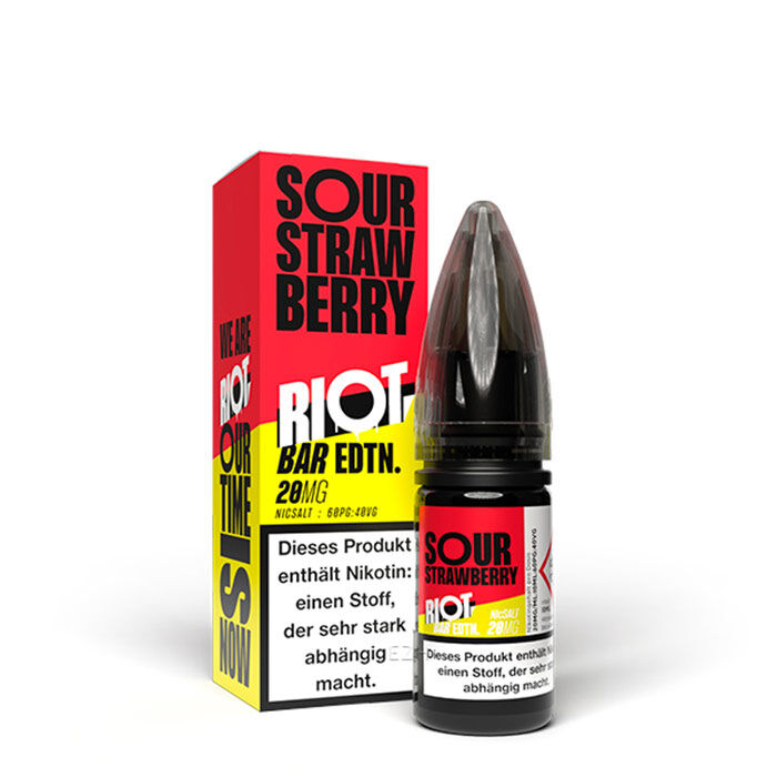 Liquid Nikotinsalz Bar Edition Sour Strawberry Riot Squad 10ml 20mg/ml