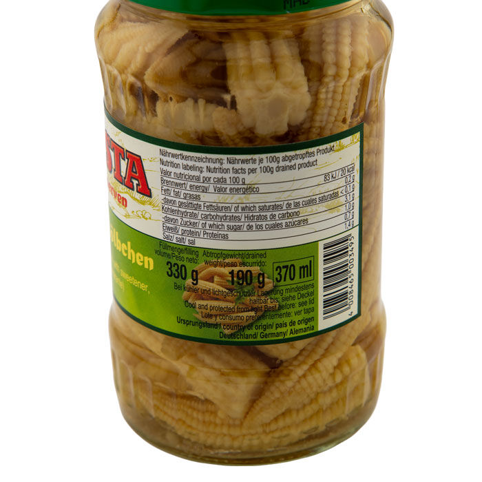 Maiskölbchen im Glas 370ml von WASTA
