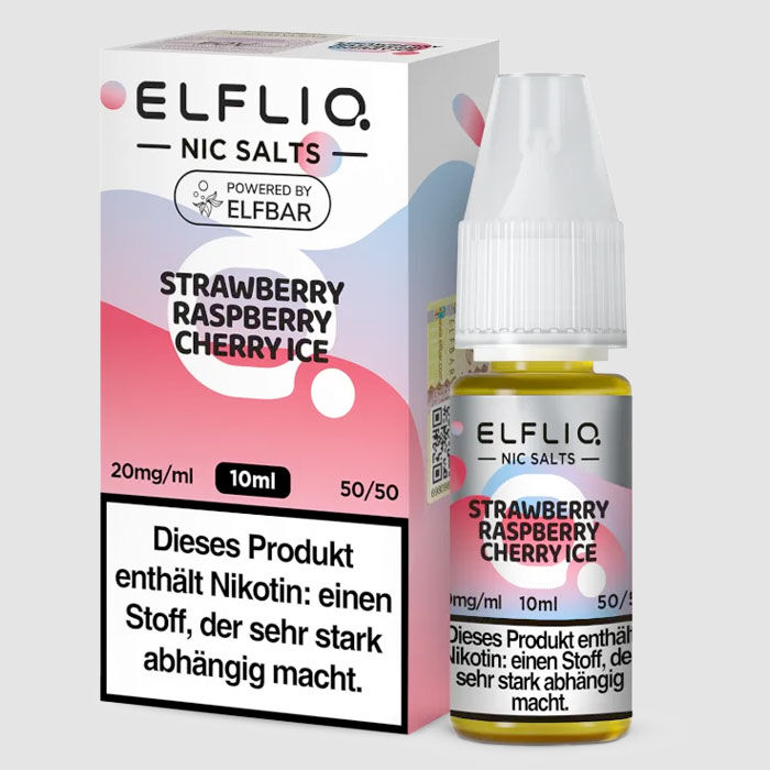 Liquid Nikotinsalz Strawberry Raspberry Cherry Ice ELFLIQ 10ml 10mg/ml