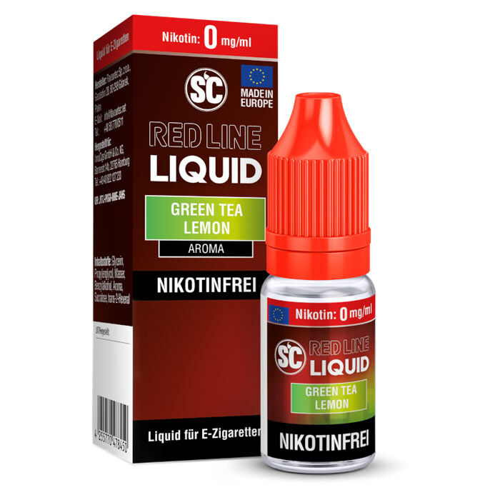 Liquid Nikotinsalz Red Line Green Tea Lemon SC 10ml 00mg/ml (ohne)