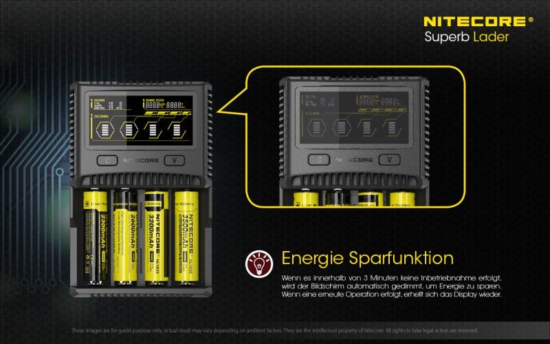 Ladegerät SC4 SUPERB 4x 1500mA / 2x 3000mA Nitecore