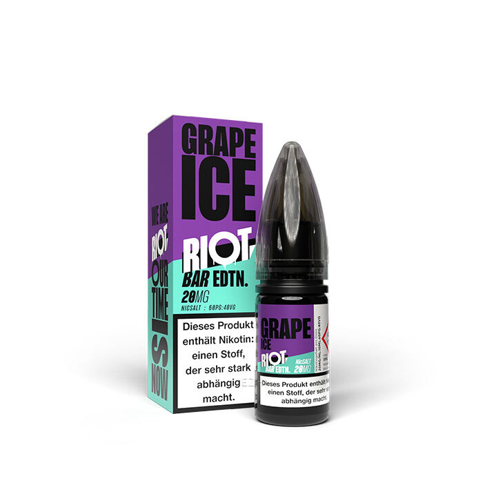 Liquid Nikotinsalz Bar Edition Grape Ice Riot Squad 10ml 20mg/ml