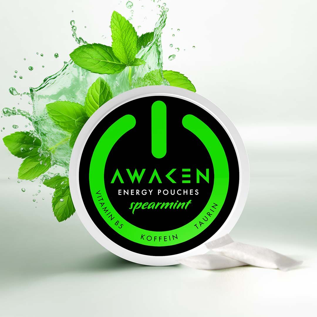 Energy Pouch Awaken Spearmint 80mg/g 12g Energy Pouch Awaken Spearmint 80mg/g 12g