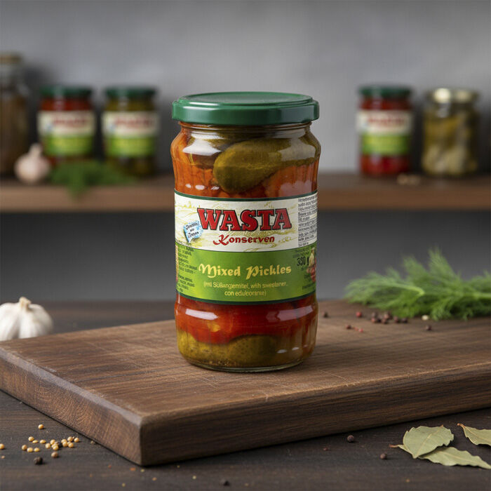 Mixed Pickles im Glas 370ml von WASTA