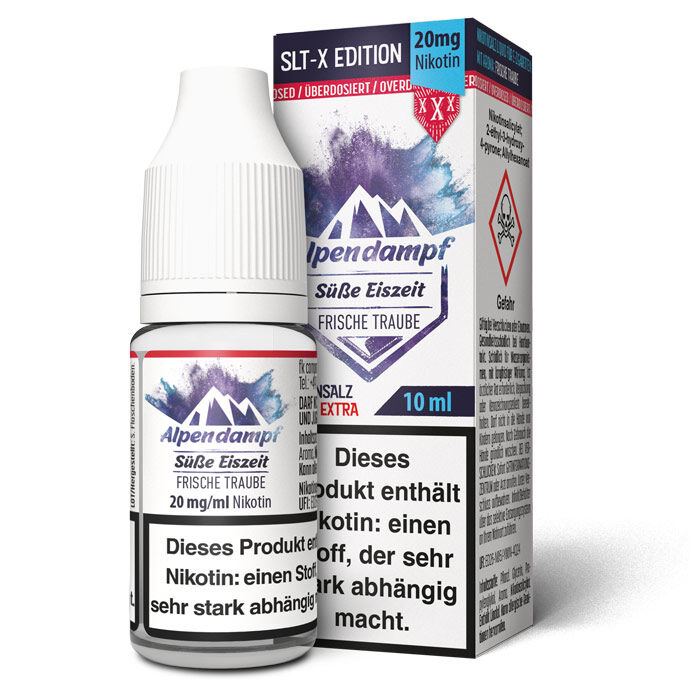 Liquid Nikotinsalz SLT-X Süße Eiszeit Alpendampf 10ml 20mg/ml (stark)