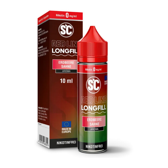 Aroma (Longfill) Erdbeer Sahne SC Red Line 10ml (60ml Flasche)