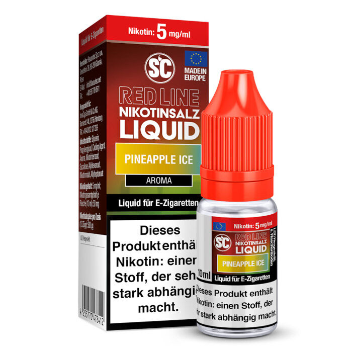 Liquid Nikotinsalz Red Line Pineapple Ice SC 10ml 05mg/ml (leicht)